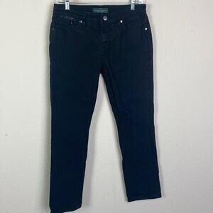 Lauren Ralph Lauren Black label black mid rise jeans women’s 6